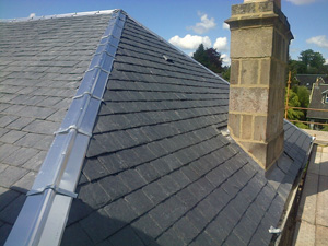 Gordon burns roofing glasgow new roof from spanish slate