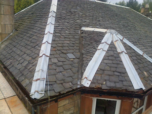 Gordon burns roofing glasgow new roof from spanish slate