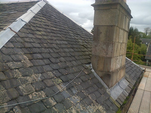Gordon burns roofing glasgow new roof from spanish slate
